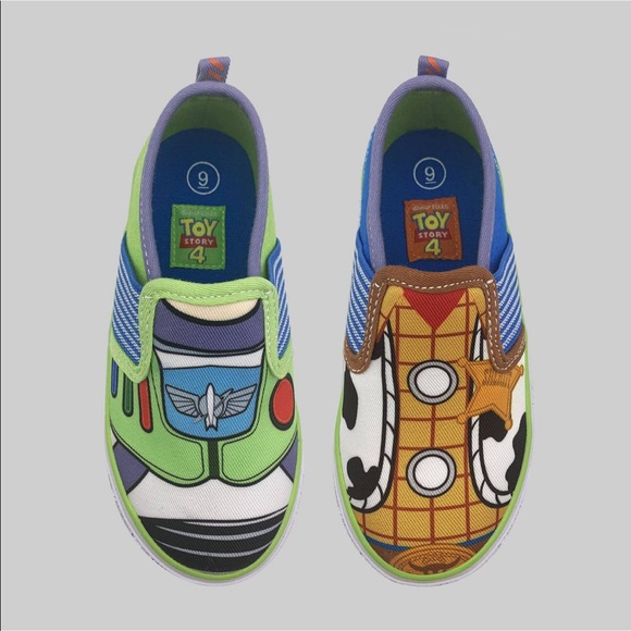 Toy Story 4 Buzz and Woody SIZE 11 TODDLER Shoes WITH TAGS BRAND NEW